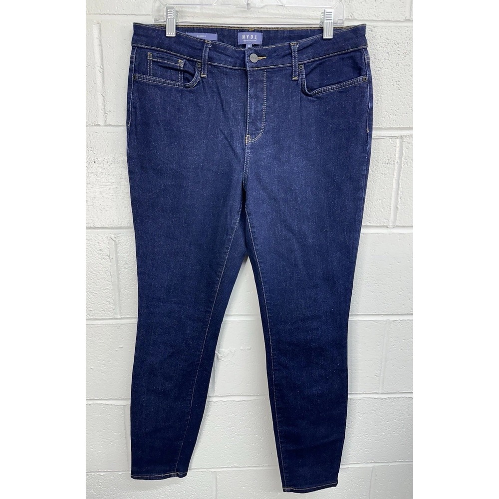 NYDJ Skinny Jeans Dark Blue Lift Tuck‎ MSSD8706 / Women's 10